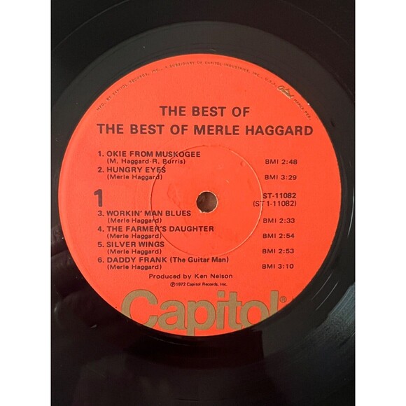 The Best of The Best of Merle Haggard LP 1972 Capitol ST-11082 VG - Picture 5 of 7